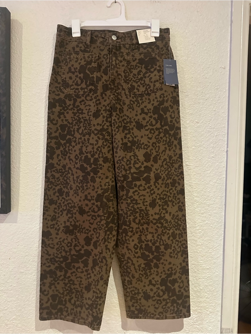 Universal Thread Brown Leopard-Print pant (8/R)
